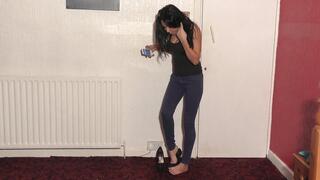Katie's Cruel Platform Shoes
