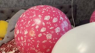 valeri mastrubate on big 36inch balloons with neck