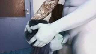 Blue Skin MILF Takes a Massive Blue Cock Deep