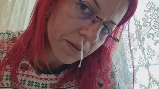 BOOGER ADDICTION – Gross Nose Picking & Snot Play Right On My Face