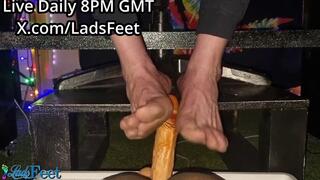 Barefoot Gaymer Dildo Footjob Live Replay 6 May 26