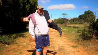 Petite Brunette Gets Lifted & Carried All Over – Passionate Lift & Carry