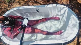 Purple Drone Bubble Bath Session