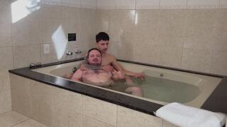 MASTER E CHOKE AND DEEP FINGER GAG DOM ON BATHTUB