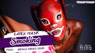 Smoking & Spit Humiliation: A Brutal Session of Degradation Featuring a Bound Slave in a Latex Mask FULL copy