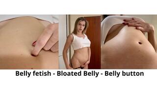 Belly fetish - Bloated belly - Belly button fetish