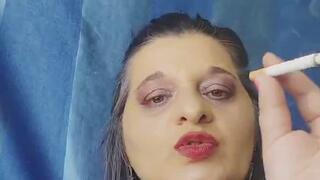 Slow Smoking Seduction – Close-Up Cigarette Tease