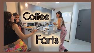 Alessia prepared coffee croissants and farts!