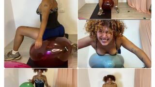 exercise with balloons