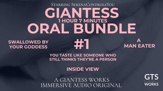 Giantess Oral Bundle #1 by GTS Works - Macrophilia Immersive Audio - Vore Fetish - Cruel & Gentle Giantess ASMR