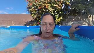 Blowing bubbles underwater in different positions