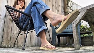 Housewife Flip Flop Dangling Turns Very Intentional POV Big Feet