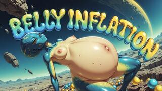 ALIEN & Belly Inflation - Emerald Alien Scout Swells Her Belly & Tits Massive From Your Human Cum (Erotic Audio)
