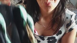 I was trying to concentrate on my notes, but I couldn't ignore it. My panties were stained, pee-soaked, worn for days... the smell reached me every time I moved my legs. I put them to my face, inhaling deeply, and the farts I let out made them even h
