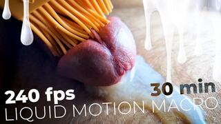 Stunning Cumshot Physics: 30min Silicone Brush Tease - Extreme Macro Slow Motion Penis Pulsating