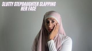 Role play, slapping my slutty face being submissive