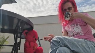 TEDDY HUMILIATION BREAKDOWN – Nose Picking, Snot Play & I Blow Smoke in His Face