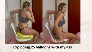 I squeeze 25 balloons with my ass
