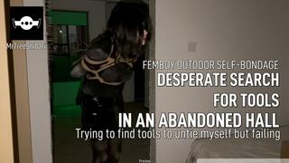 Femboy Dust Bondage: Desperate Search for Tools in an Abandoned Hall