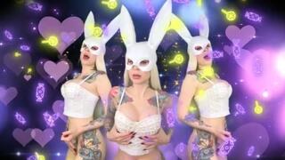 Brain melting Bunny Baal - Goon mind break , MASK FETISH