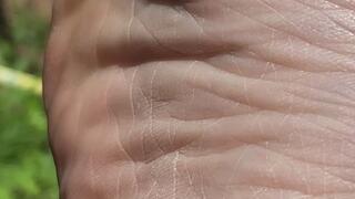 Wrinkles close up