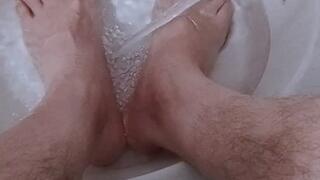 After Work Relief: Sweaty Socks Removal & Bidet Foot Wash ASMR