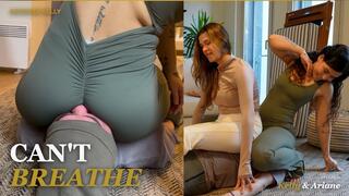 Two Latina Asses, Zero Mercy — Double Face sitting - Goddess Kely & Ariane FullHD