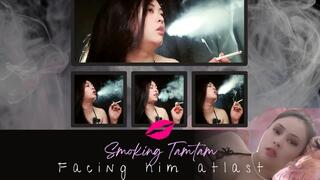 Facing him Atlast