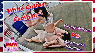 'White Cotton Catfight! WMV