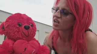 PUBLIC TEDDY HUMILIATION – I Spit in His Face & Verbally Destroy Him Outdoors