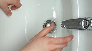 Gently washing my cute hands and rubbing my slender fingers