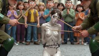 New Star Tina Takes A Hard Beating at the BDSM Festival