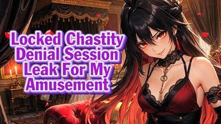 Locked Chastity Denial Session – Leak For My Amusement | Goddess Hiyori