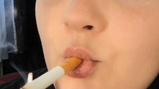 Morning Ritual - cigarette and coffee