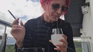 COUGHING SMOKE TEASE – I Spit Into Your Drink While Chain Smoking at the Terrace