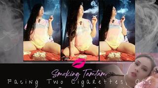 Two Cigarettes, One Shy Pussy Reveal UNCENSORED