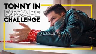 Tonny Tape in Escape Challenge (1080p) Gay Bondage - Gay Domination - Leather - Ropes - Gagged - BDSM