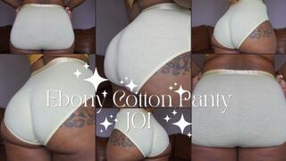Ebony Cotton Panty JOI