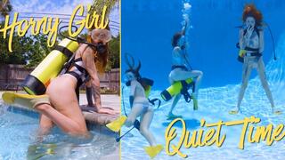 Horny Girl Quiet Time - Scuba Tank Humping & Underwater Masturbation - Jasper Reed