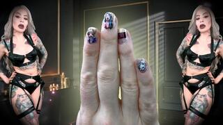 Ahegao Nails Cum Slut Training - JOI , CEI , ASMR , HUMILIATION