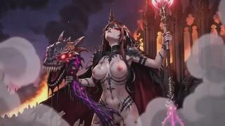 Abyssal High Priestess – Demonic Ritual in Burning Cathedral