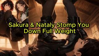 Double Platform Boot Face Crush - Sakura & Nataly Pin You Down Full Weight