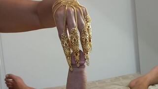 My Golden Predator Claws Make Your Cock Crazy - Handjob Tease & Intense Loud Orgasm POV