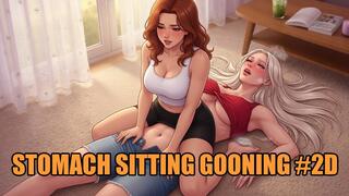 Stomach Sitting Gooning #2D: Stomach Goddess Trance (Animated, Music, Text)
