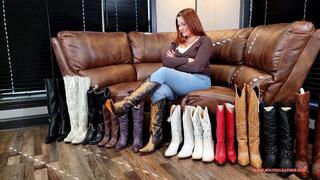Vivian Ireene Pierce's 2026 Boot Haul & Fashion Show, Day 1 - Cowgirl Boots (Alt View)