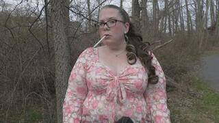 A beautiful day on the nature trail smoking a VS 120