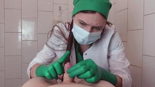 Green surgical gloves HJ from kinky nurse