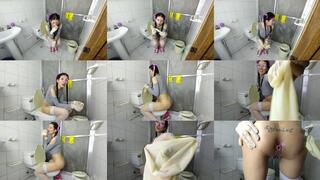 JOI Bathroom Punishment Long Farts, Latex Gloves and Humiliation