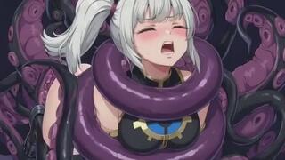 Ahegao Gothic Maid Tentacle Restraint – Tongue Out Ecstasy