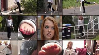 Kelly Term SLC Out and About Publicing Stair Struggle and Closeups (in HD 1920X1080)